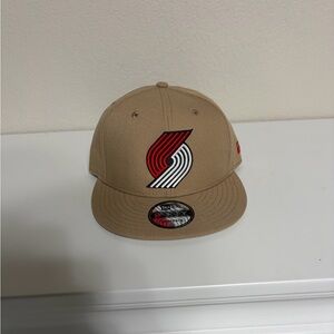 Tan Snapback Portland TrailBlazers Hat